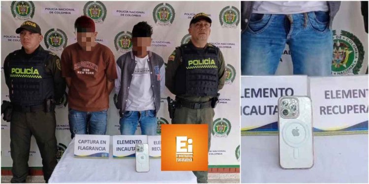 Capturan a dos hombres tras robar a una mujer con arma blanca en Facatativá