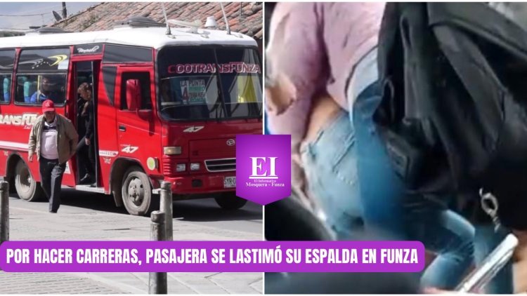 Irresponsable, por hacer carreras con otra buseta, una pasajera quedó herida en Funza