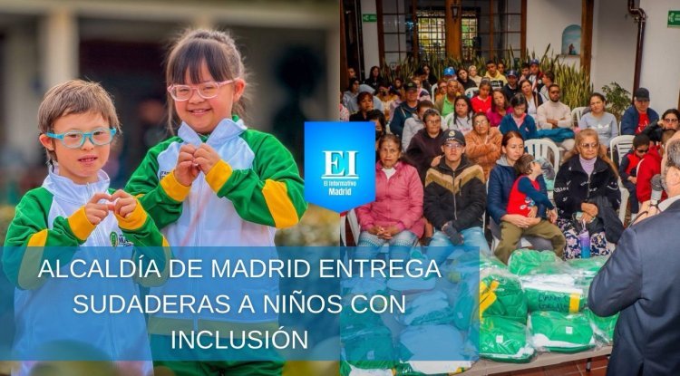 Madrid entrega sudaderas a niños con inclusión en un gesto de compromiso social