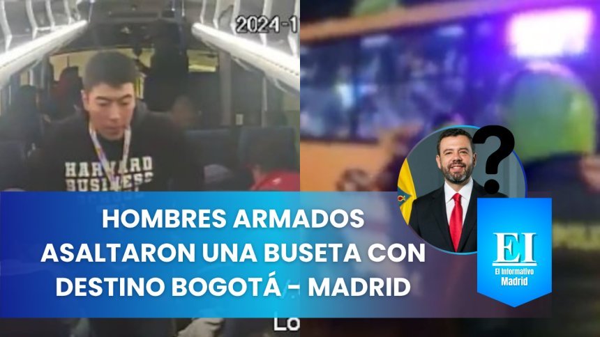 Hombres armados asaltaron una buseta que cubría la ruta Bogotá - Madrid