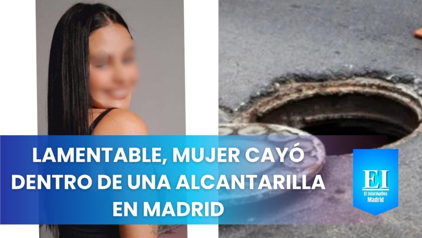 Lamentable, mujer cayó dentro de una alcantarilla en Madrid Cundinamarca